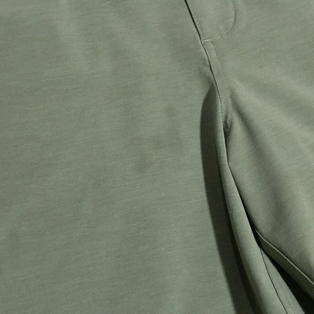 Faherty Mens All Day Drawstring Stretch Green Shorts 7